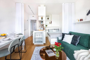 Stylish studio apartment with garage parking and balcony by Prague Days